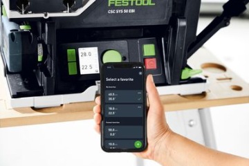 FESTOOL Аккумуляторная настольная пила CSC SYS 50 EBI-SET 577379
