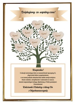 Prezent na POŻEGNANIE KOLEGI KOLEŻANKI z klasy szkoły