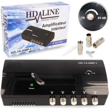 Wzmacniacz sygnału naziemny HD Line HD-14-AMP-I
