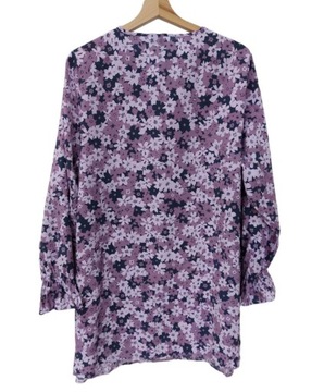 Vero Moda fioletowa bluzka w kwiatki plus size 46