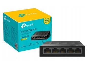 ЭНЕРГОСБЕРЕГАЮЩИЙ ПЕРЕКЛЮЧАТЕЛЬ TP-LINK LS1005G LAN РАЗВЕТВИТЕЛЬ 5 портов 5x1GBit 1GB