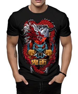 Koszulka męska czarna z nadrukiem ,,ANIME ONE PIECE