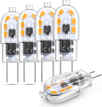 ?arówka LED 3 W G6.35 AC/DC 12 V ciep?a biel 3000 K Bi pin JC typ
