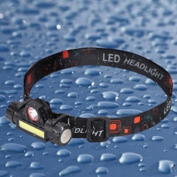 Зарядка через USB Водонепроницаемый светодиодный налобный фонарь