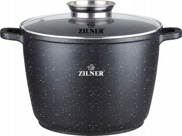 GARNEK GŁĘBOKI MARMUR NON-STICK 24CM / 6.2L ZILNER
