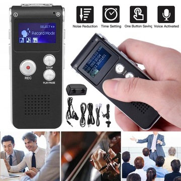 ЦИФРОВОЙ ДИКТОФОН 8 ГБ, ПОДДЕРЖИВАЮЩИЙ 25 ЯЗЫКОВ SK-012