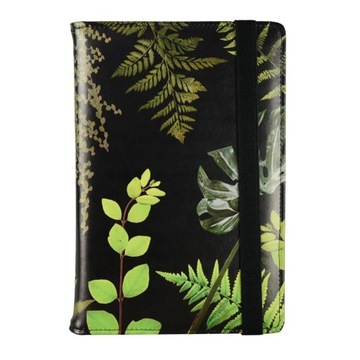 Notes wzorzysty z nadrukiem A5 z wkładem Botanic Black 100 kartek kratka