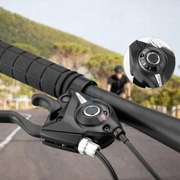 КОМПЛЕКТ ВЕЛОСИПЕДНОГО ПЕРЕКЛЮЧАТЕЛЯ С ЛЕВЫМ ПРАВЫМ ТОРМОЗНЫМ РЫЧАГОМ 3X7, 21 СКОРОСТЬ