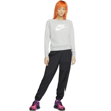 ND05_B12299-M BV4112 063 Bluza damska Nike Essentials Crew FLC HBR szara