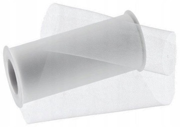 TIUL 15cm BIAŁY organza dekoracja ślub bieżnik stołów stół wesele szarfa