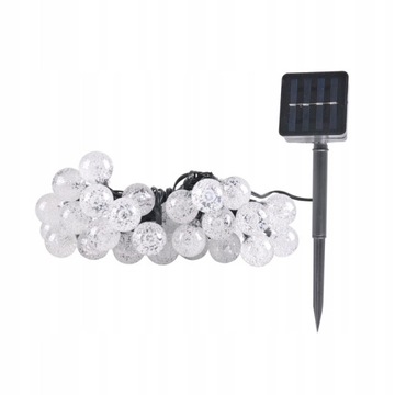 Girlanda LED solarna 40 led 785cm okrągła