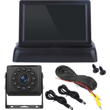 MONITOR 5'' SKŁADANY KAMERA COFANIA BUS KAMPER