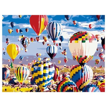 OBRAZ MALOWANIE PO NUMERACH 40X50 CM Z RAMĄ NA KROŚNIE DUŻY WYBÓR BALONY