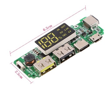 POWERBANK - H961-U moduł - 5V 2,4A wyjście 2 USB - magazyn energii