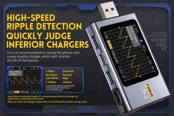 МНОГОФУНКЦИОНАЛЬНЫЙ ТЕСТЕР USB C FNIRSI FNB58 BT АНАЛИЗАТОР + BLUETOOTH + ИЗМЕРЕНИЯ