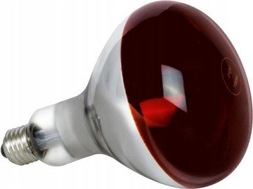 ŻARÓWKA GRZEWCZA PROMIENNIK PODCZERWIEŃ CZERWONA E27 250W