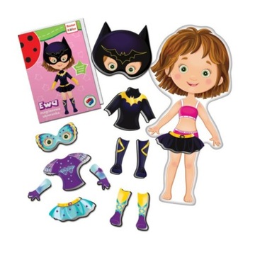 МАГНИТНАЯ ИГРА ОДЕВАЛА EWA СУПЕР ГЕРОИНЯ НАрядЫ МОДНЫЙ РОТЕР КАФЕР