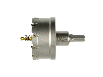 Otwornica widiowa do metalu 65mm z wiertłem tytan