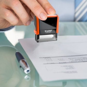 TRODAT STAMP 4911 ДЛЯ 4-СТРООЧНОГО ДИЗАЙНА КОРПОРАТИВНОГО ЛИЧНОГО ОФИСА + ЛАСТИК