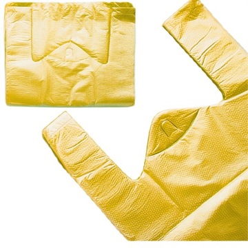 REKLAMÓWKI FOLIOWE TORBY HDPE MOCNE 30x55 cm 100 sztuk 14µ ŻÓŁTE