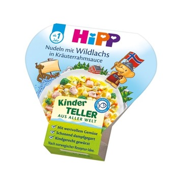 HiPP Kluseczki z dzikim łososiem w sosie po1r.250g