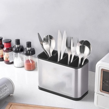 ORGANIZER OCIEKACZ NA SZTUĆCE SUSZARKA 4 PRZEGRÓDEK NIERDZEWNA 18*8.6*13CM