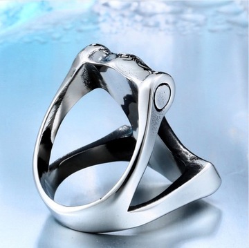 ОБРУЧАЛЬНОЕ КОЛЬЦО ВИКИНГА СИГНАЛ, МОЛОТОК ТОРА, СТАЛЬ 316L