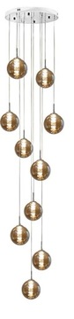 Lampa Szklane Kule 15cm 10 szt Krople Loft Kula