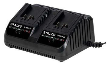 ŁADOWARKA PODWÓJNA BCS20-2X 4A 20V STALCO S-VOLT S-97392
