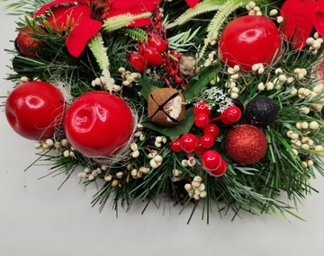 Wianek wieniec bożonarodzeniowy świąteczny 45 cm