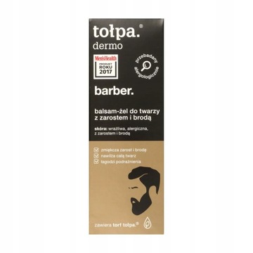 TOŁPA Dermo Men Barber balsam-żel do twarzy z zarostem i brodą 75 ml