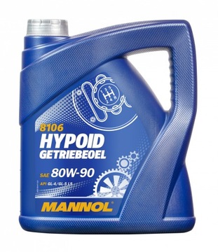 OLEJ MANNOL 80W-90 Hypoid Getriebeoel 4L API GL4/GL5 LS PRZEKŁADNIOWY