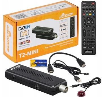 Декодер-тюнер DVB-T DVB-T2/HEVC SIGNAL T2-MINI, среди прочего гостиничный режим
