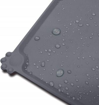 КОВРИК ДЛЯ МИСКИ ДЛЯ СОБАКИ И КОШКИ, ВОДОНЕПРОНИЦАЕМЫЙ, СИЛИКОНОВЫЙ, ПРОТИВОСКОЛЬЗЯЩИЙ.