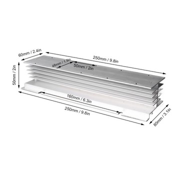 Однофазное высокоэффективное реле с радиатором SSR