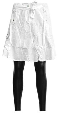 SPÓDNICA KRÓTKA DO KOLAN SPÓDNICZKA ROZKLOSZOWANA BIAŁA 42 XL MODEL:1138