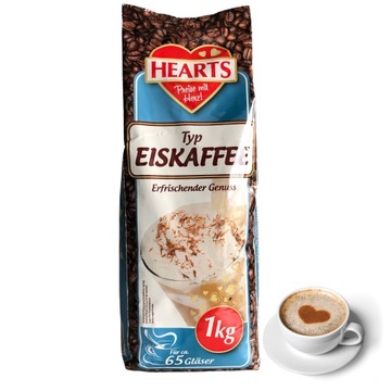 KAWA ROZPUSZCZALNA MROŻONA HEARTS CAPPUCINO ICE COFFEE 1KG
