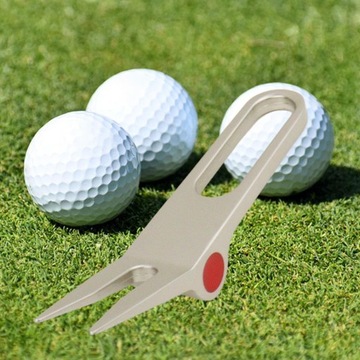 Golf Divot Tool Marker Pitch Mark Ремонтная вилка для стадионного гольфа