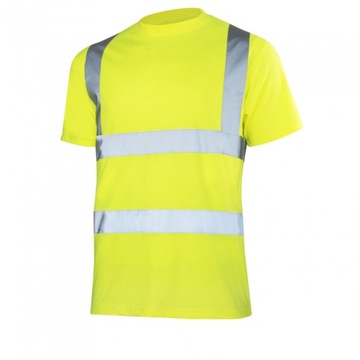 T-shirt roboczy ostrzegawczy KOSZULKA ODBLASKOWA Hi-VIS ODBLASK BAWEŁNA mix