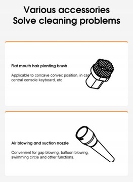 Портативный автомобильный пылесос Xiaomi перезаряжаемый