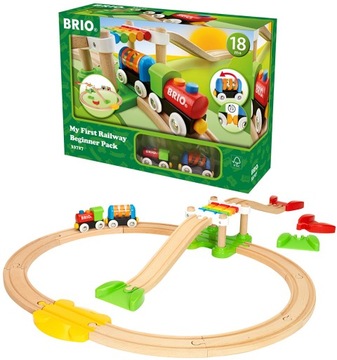 BRIO MÓJ PIERWSZY POCIĄG ZESTAW POCZĄTKOWY KOLEJKA MOST TUNEL 33727