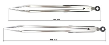 Большие щипцы для гриля Кухонные ручки Сталь 40см