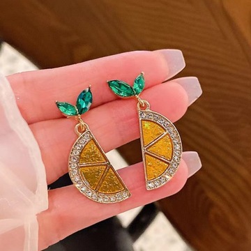 ЛИМОННЫЕ СЕРЬГИ СЕРЬГИ ПОДВЕСНЫЕ СЕРЬГИ СЕРЬГИ