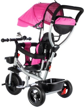 ТРЕХКОЛЕСНЫЙ ВЕЛОСИПЕД 360 ВРАЩАЮЩИЙСЯ СКЛАДНОЙ КОРПУС ДЛЯ ДЕТЕЙ СУМКА-КОРЗИНА 3в1