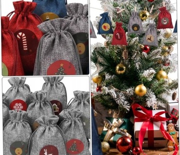 АДВЕНТ-КАЛЕНДАРЬ ДЛЯ МАЛЬЧИКА, ПОДВЕСКИ, НАКЛЕЙКИ, ВЕРЕВКИ, ПОДАРКИ