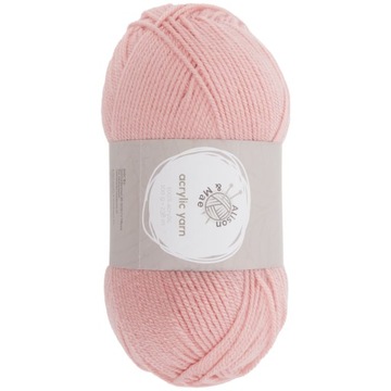 WŁÓCZKA AKRYLOWA GRUBA RÓZOWA Alison&Mae 100g/238m WŁÓCZKI DO SZYDEŁKOWANIA