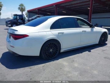 Mercedes 2022 Mercedes-Benz Klasa S 2022r, 4Matic, 4.0L, 580 4.0 Benzyna 497KM, zdjęcie 6
