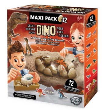 Mały Archeolog 12 jaj dinozaurów wykopaliska Buki