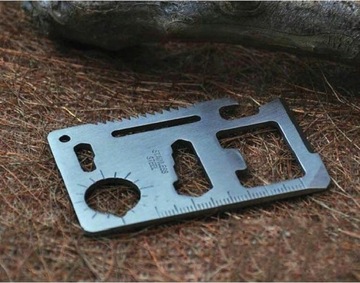 KARTA PRZETRWANIA PRZEŻYCIA SURVIVAL 11w1 ETUI NÓŻ