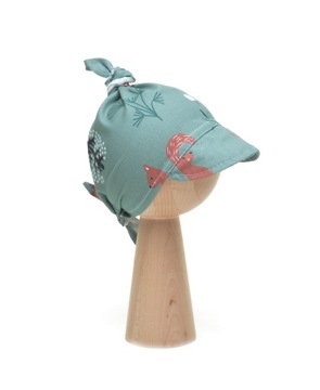 Bawełniana CHUSTKA LETNIA z daszkiem czapka lato 38-54 cm bawełna premium